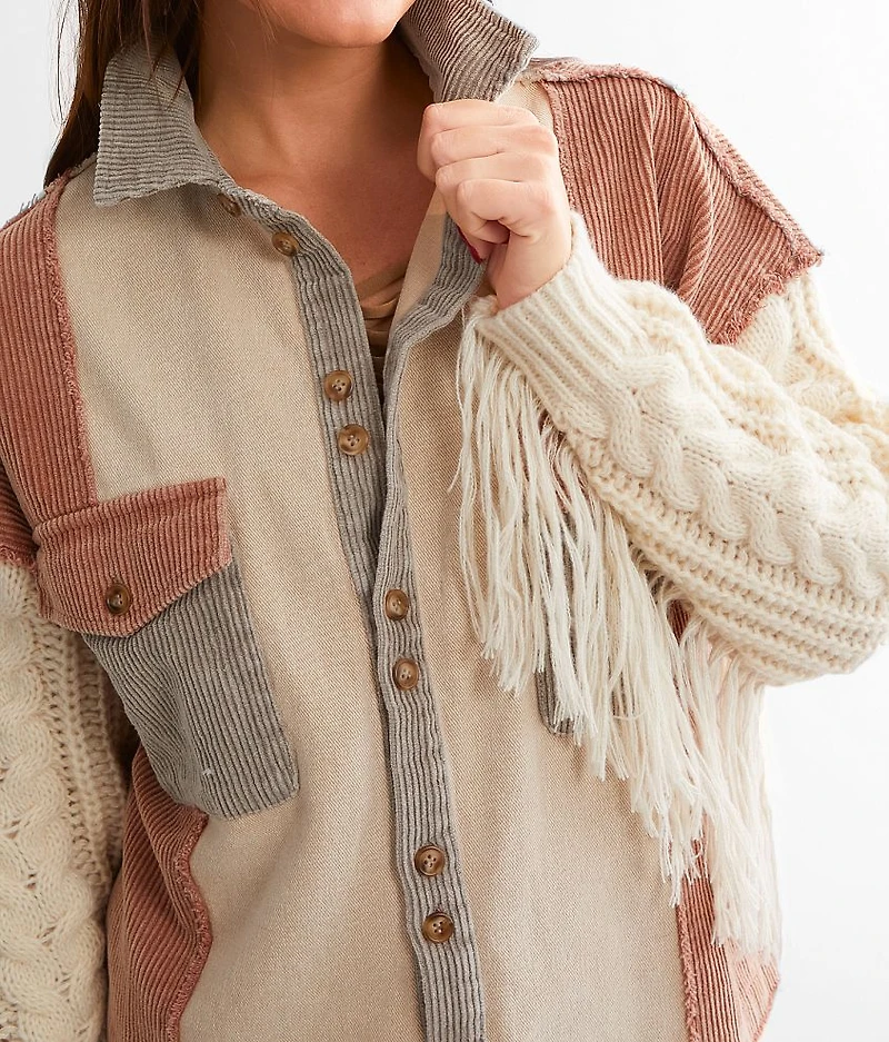 Fringe Corduroy Jacket