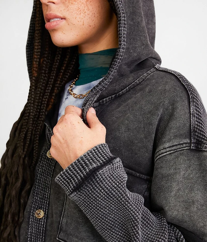 Thermal Hooded Shacket