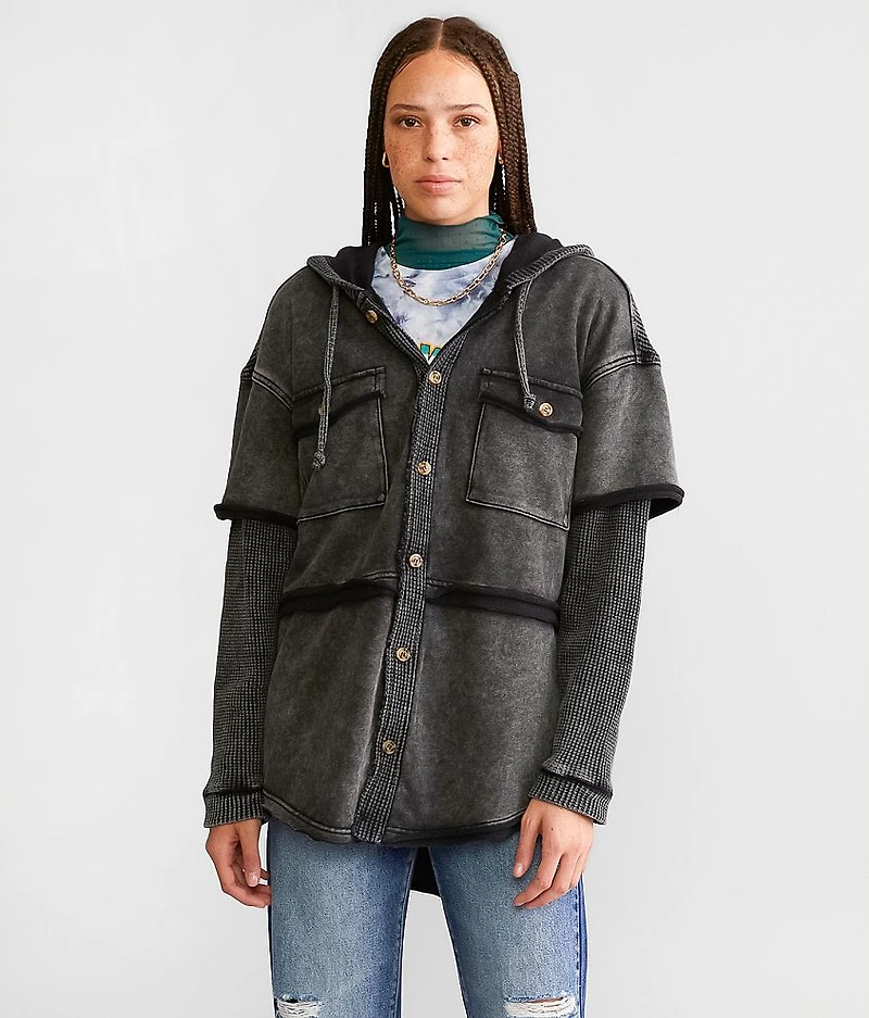 Thermal Hooded Shacket