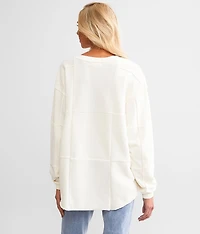 Oversized Checker Pullover