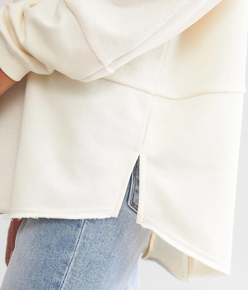 Oversized Checker Pullover