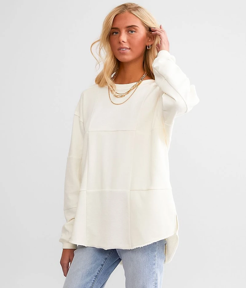 Oversized Checker Pullover