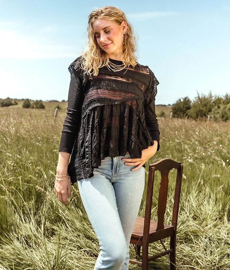 Tiered Lace Top