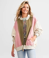 Color Block Pieced Cardigan