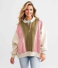 Color Block Pieced Cardigan