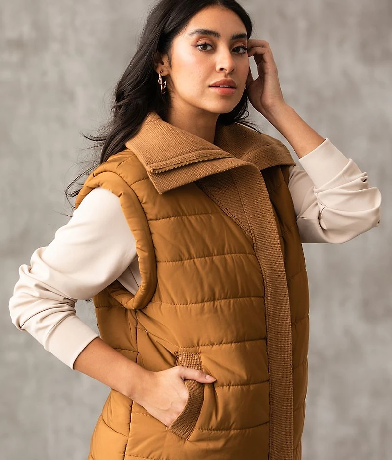 Collared Puffer Vest