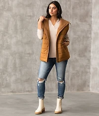 Collared Puffer Vest