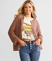 Destructed Cardigan Sweater
