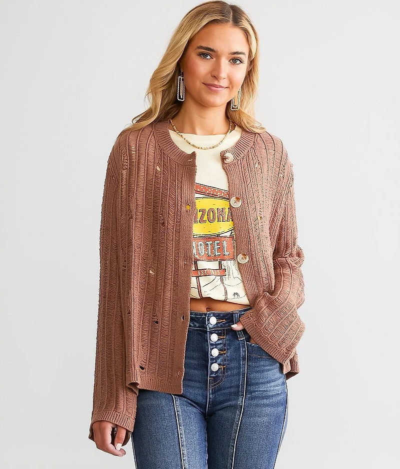 Destructed Cardigan Sweater