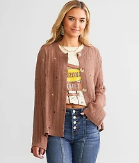 Destructed Cardigan Sweater