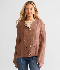 Destructed Cardigan Sweater