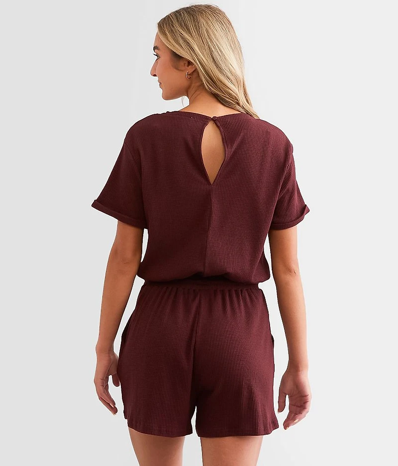 Ribbed Knit Romper