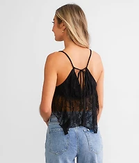 Lace Cropped Tank Top
