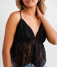 Lace Cropped Tank Top