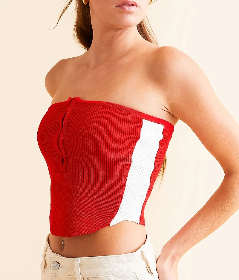 Varsity Striped Tube Top