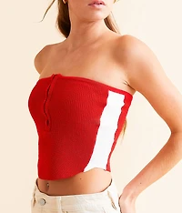 Varsity Striped Tube Top