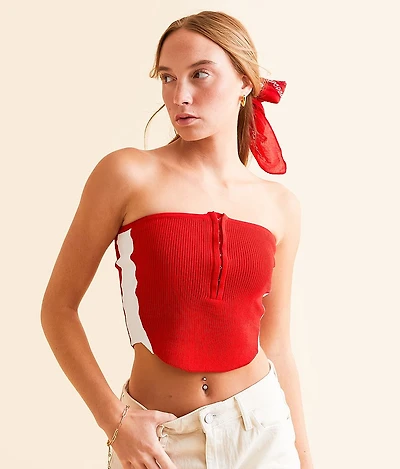 Varsity Striped Tube Top