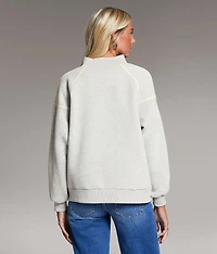 Mock Neck Half Snap Pullover