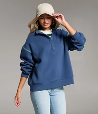 Prep Edit - Mock Neck Half Snap Pullover