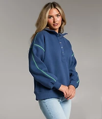 Prep Edit - Mock Neck Half Snap Pullover