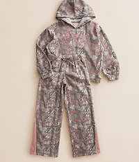 Girls - Camo & Bow Hooded Sweatshirt