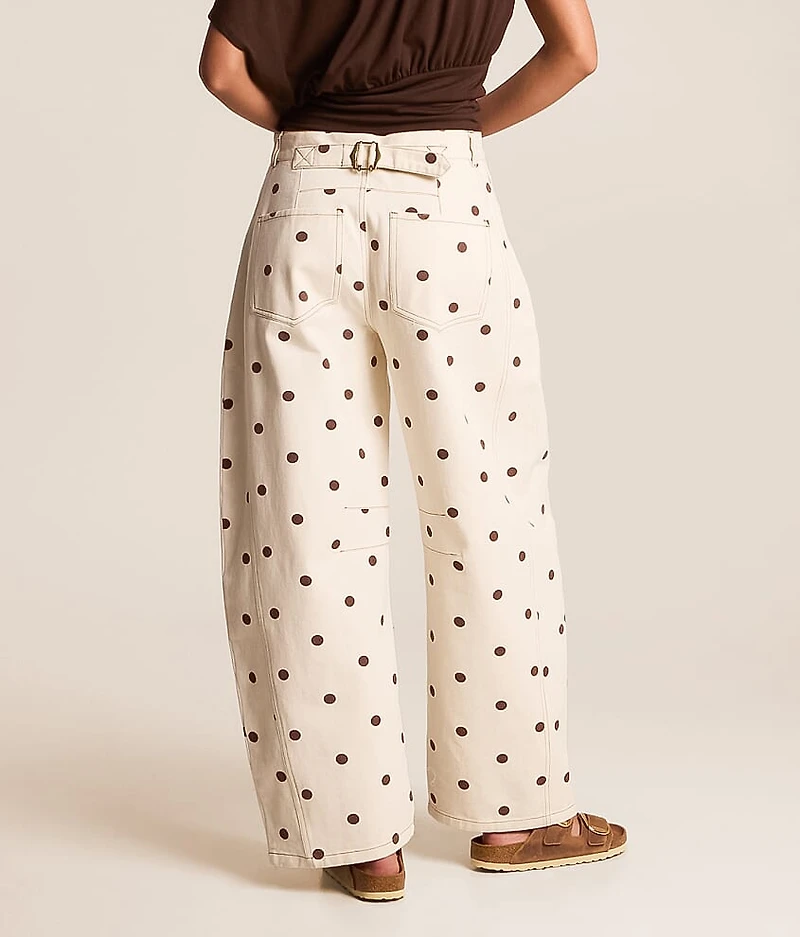Polka Dot Barrel Pant
