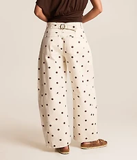 Polka Dot Barrel Pant