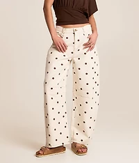 Polka Dot Barrel Pant