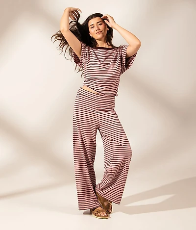 Boundless Edit - Striped Wide Leg Pant