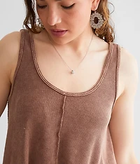 Washed Trapeze Tank Top