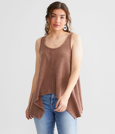 Washed Trapeze Tank Top