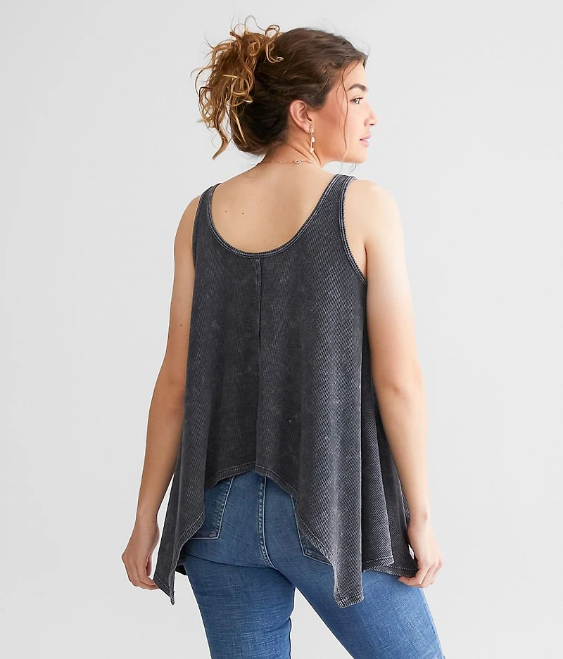 Washed Trapeze Tank Top