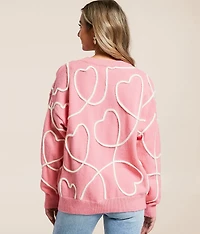 Heart Rope Sweater