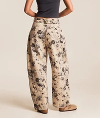Floral Barrel Pant