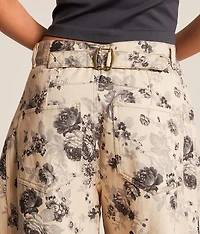 Floral Barrel Pant