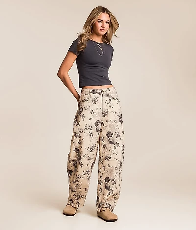 Floral Barrel Pant