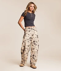 Floral Barrel Pant