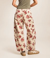 Floral Barrel Pant