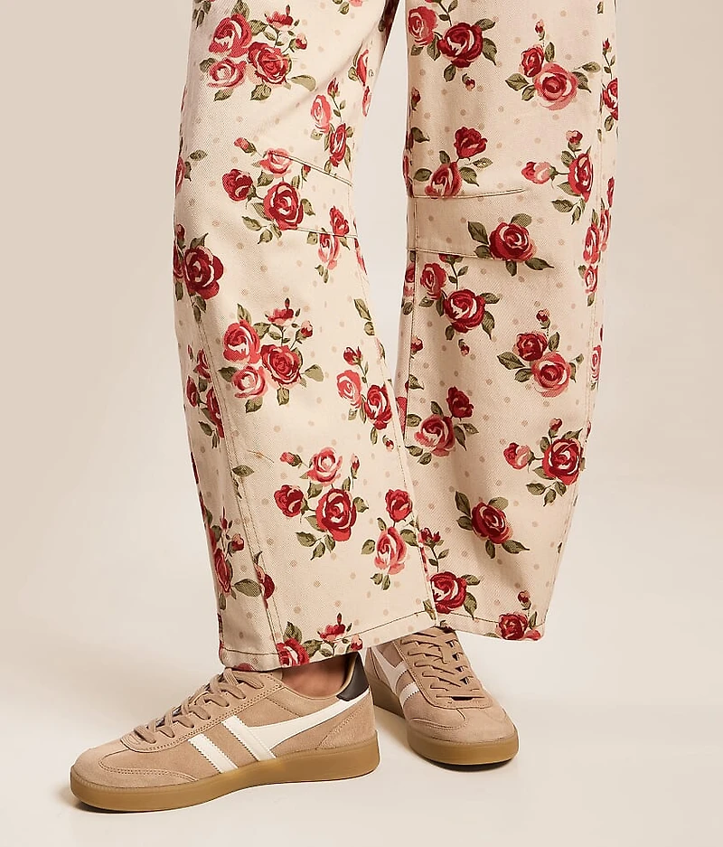 Floral Barrel Pant