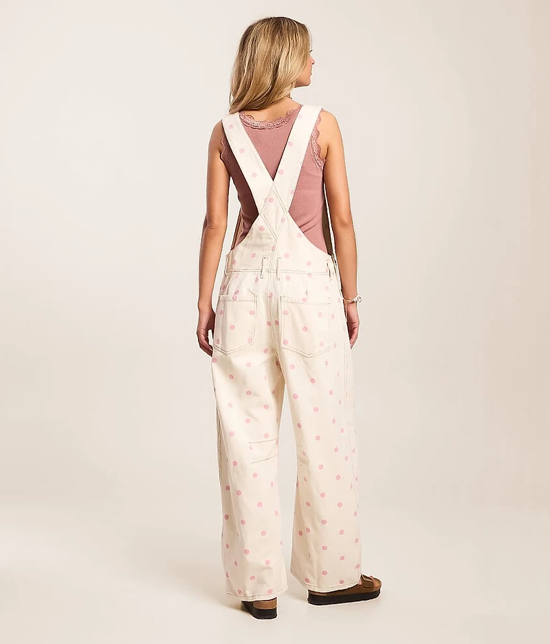 Polka Dot Barrel Overall