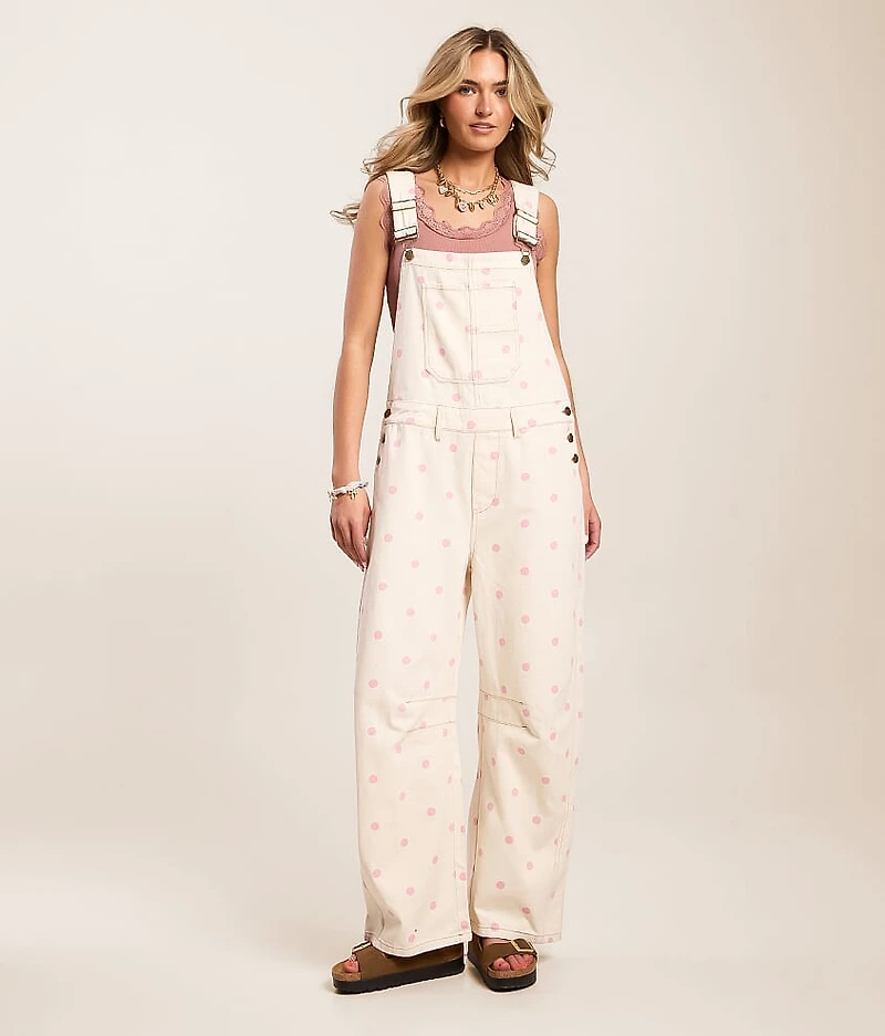 Polka Dot Barrel Overall