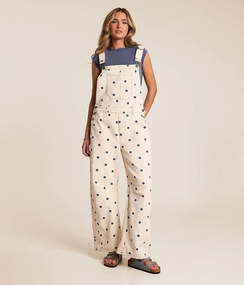 Polka Dot Barrel Overalls