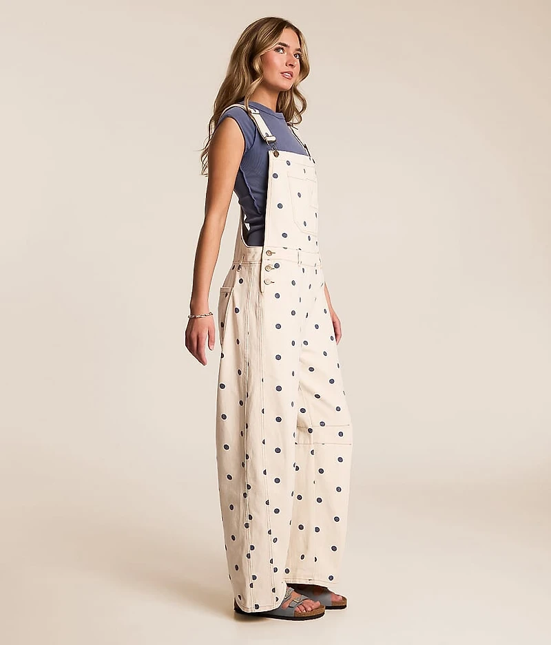 Polka Dot Barrel Overalls