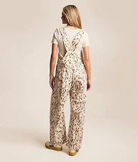 Deer Print Barrel Overalls