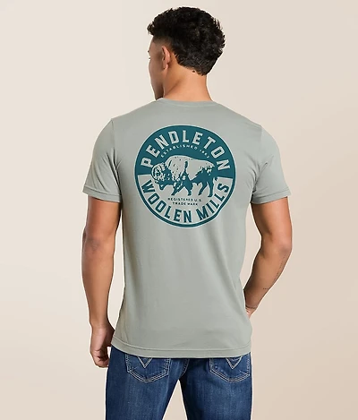 Bison Circle Stamp T-Shirt