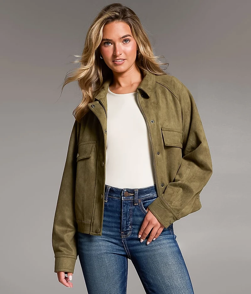Faux Suede Jacket