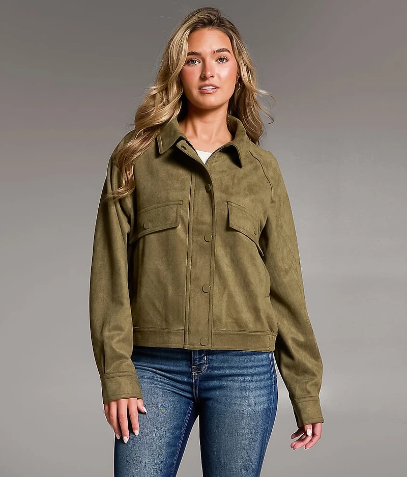 Faux Suede Jacket