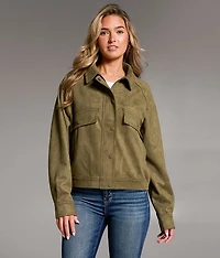 Faux Suede Jacket