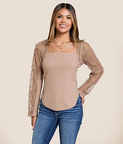 Pieced Crochet Top