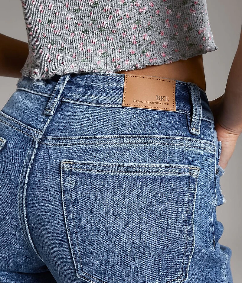 Andi Wide Leg Stretch Cuffed Jean
